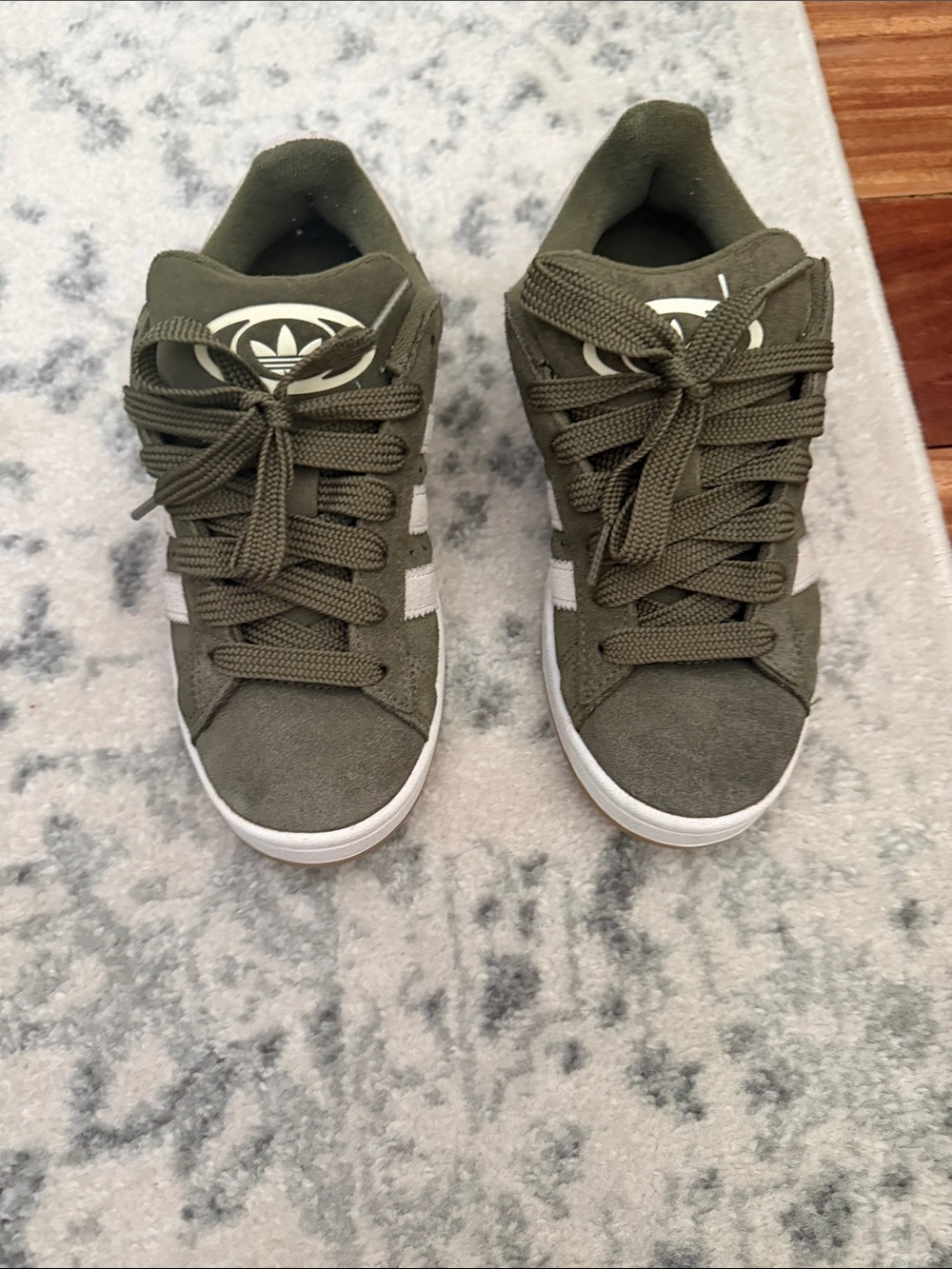 Adidas kids  Olive Green Suede Casual Sneakers